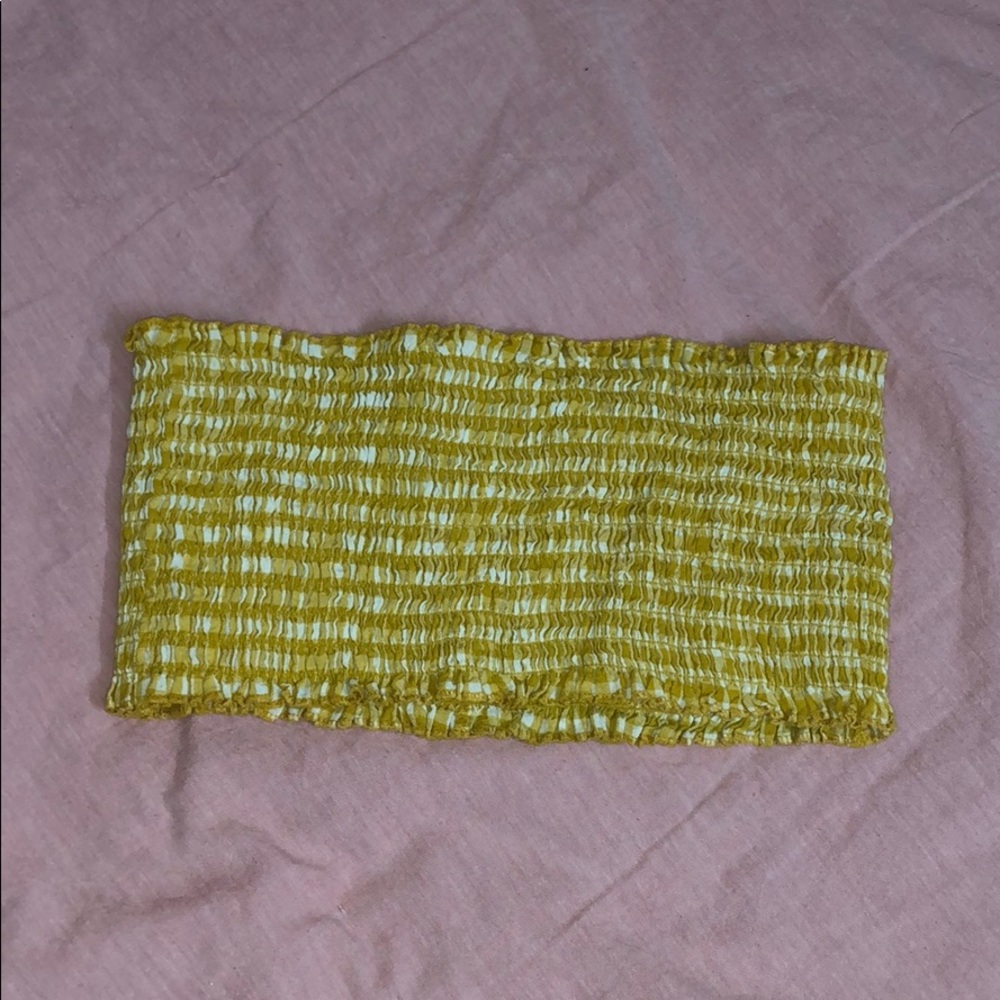 Super cute white and yellow brandy Melville bandeu